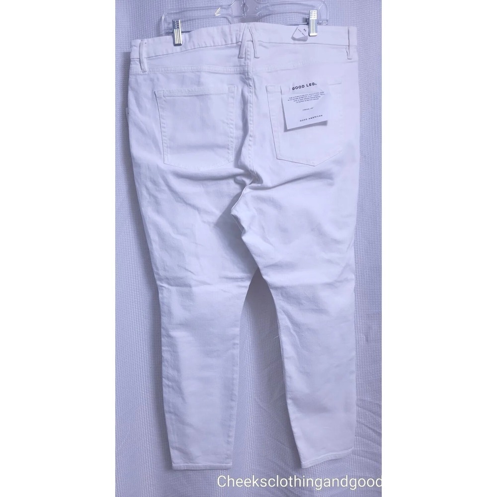 NWT Good American Good Legs Hi-Rise White Skinny Jeans Women's PLUS size 20 - Picture 5 of 10